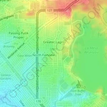 Greater Lagro topographic map, elevation, terrain.